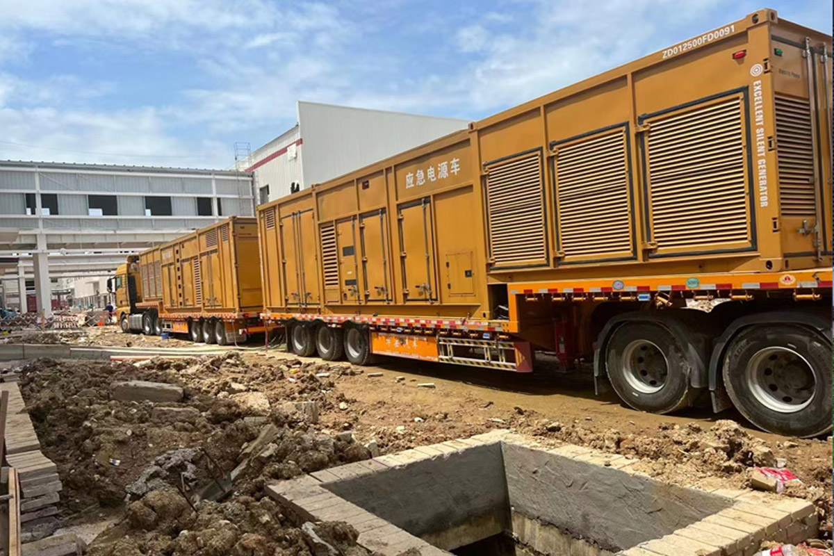 福建发电机租赁施工现场