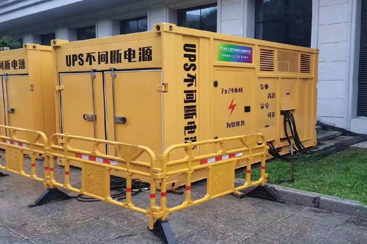 福建发电机租赁施工现场