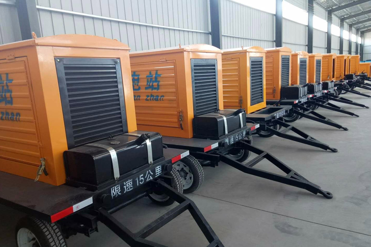 福建发电机租赁施工现场